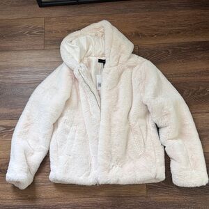 Forever 21 Cream Teddy Jacket
